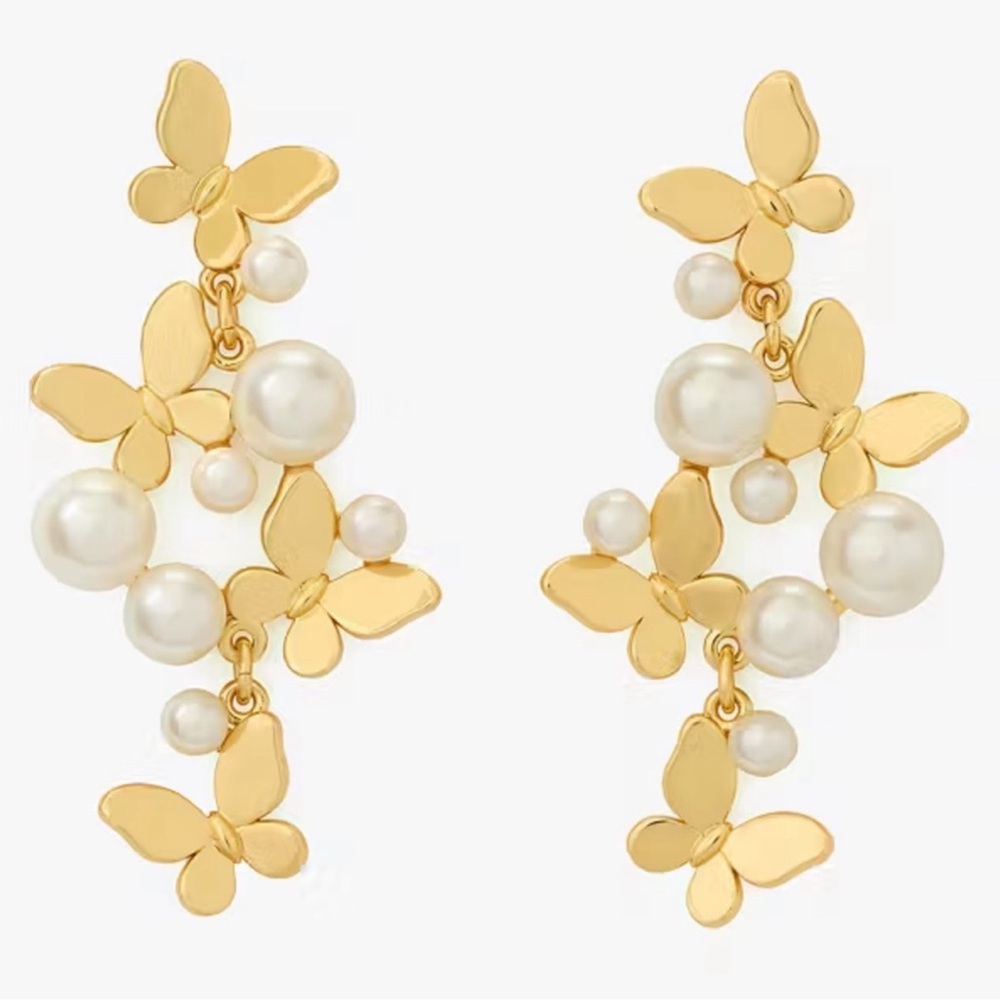 $129 Kate Spade Flutter Statement Linear Earrings - Picture 1 of 5
